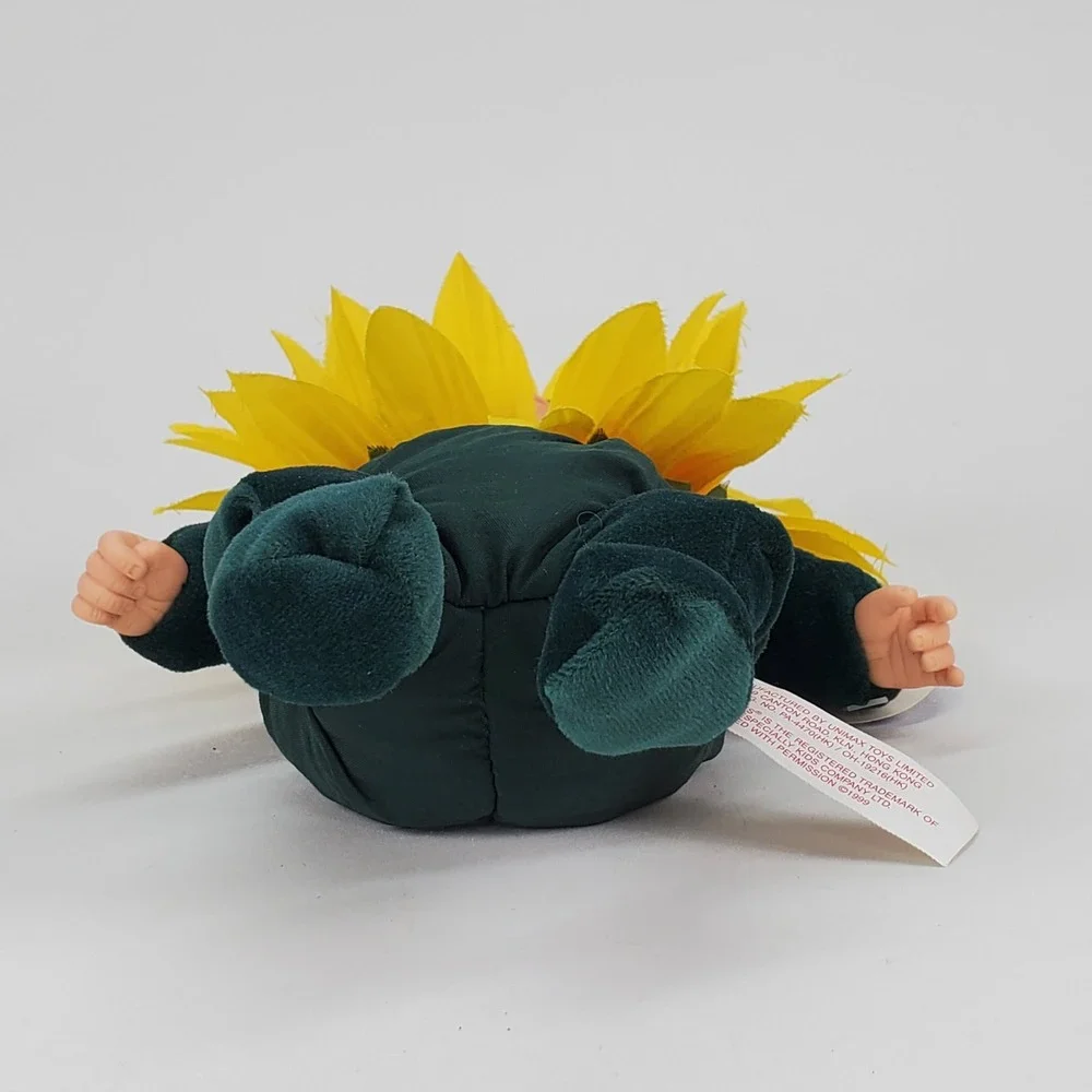 Anne Geddes Baby Sunflowers Plush Bean Filled Collection Doll 1999 Unimax 9 inch